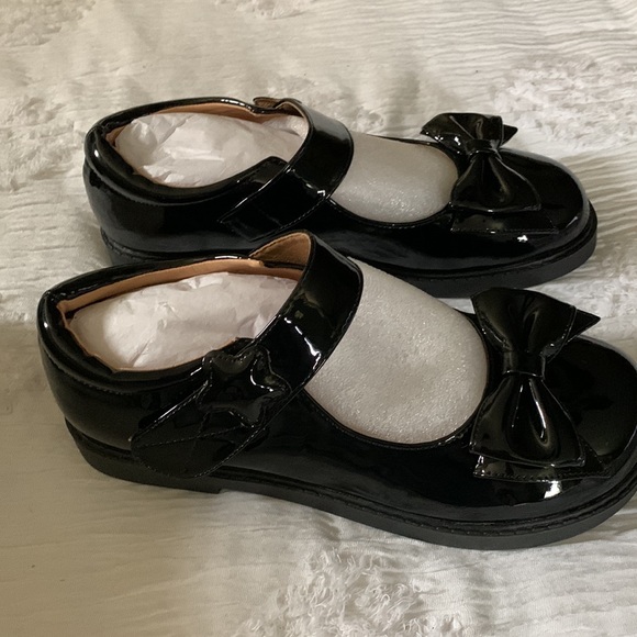 Coutgo Girls Bow Mary Jane Flats Cute Princess Stars Decor Strap. NEW! - Picture 2 of 6